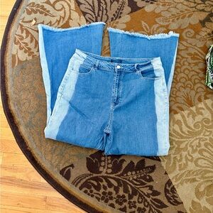 Two-Tone Blue Women's Jeans